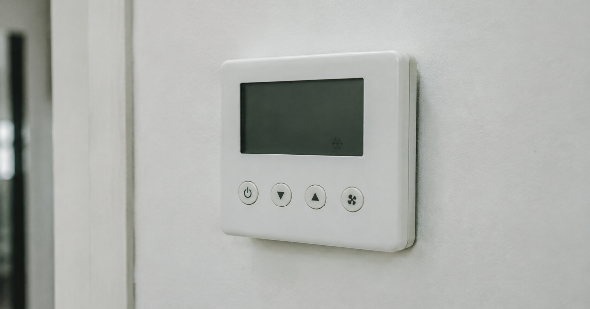 Boitier blanc mural affichage temperature zero eteint