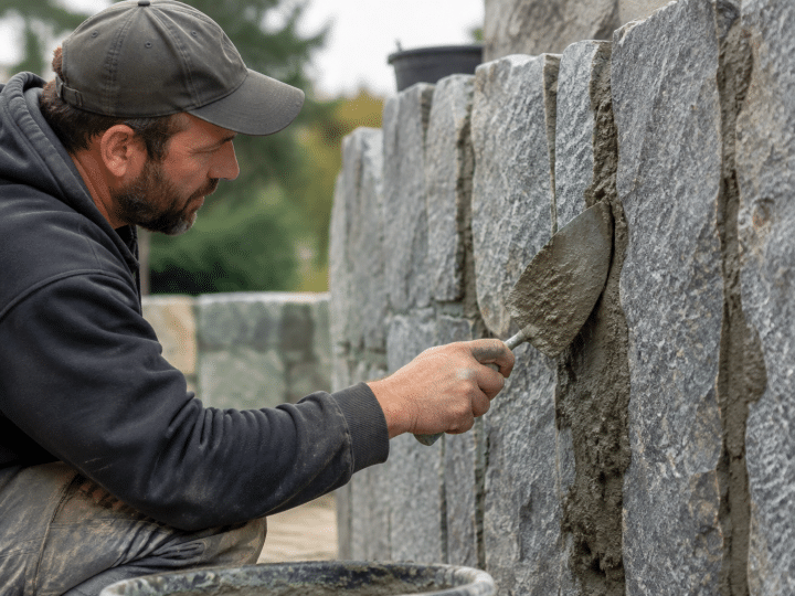 Quel dosage de mortier bâtard pour un mur en pierre ?