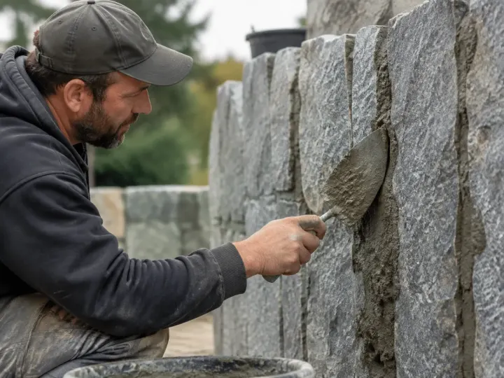 Quel dosage de mortier bâtard pour un mur en pierre ?